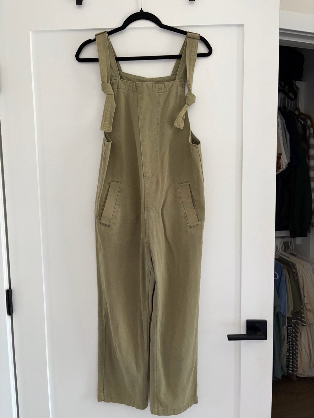 Style Rack Olive Utility Overalls in Khaki